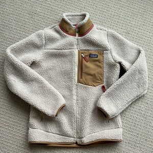 Women’s Patagonia Classic Retro-X Jacket in Natural with Nest Brown